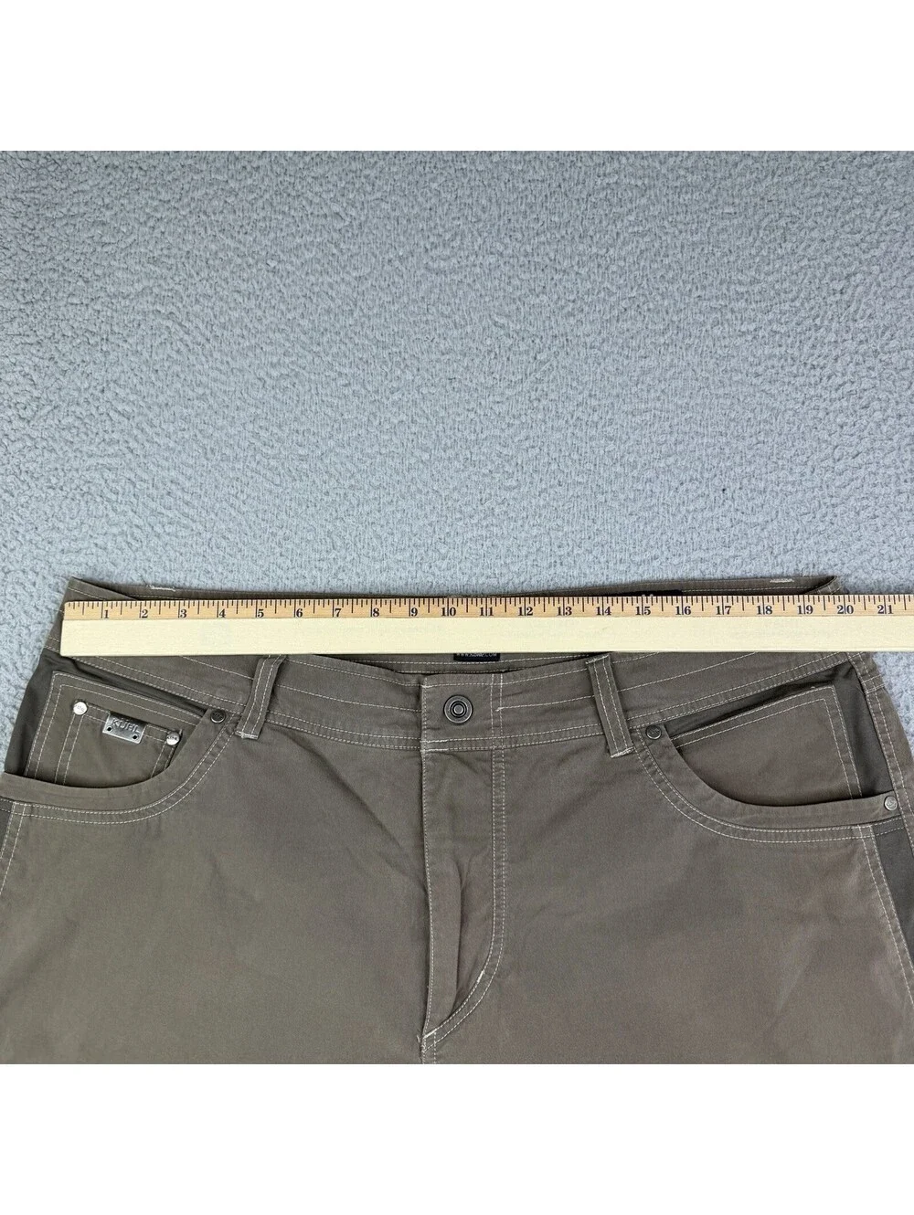 Kuhl Radikl Hiking Shorts Stretch Gorpcore 40x14 Mens Brown (Read Description!)